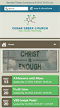 Mobile Screenshot of cedarcreekchurch.com