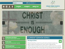 Tablet Screenshot of cedarcreekchurch.com